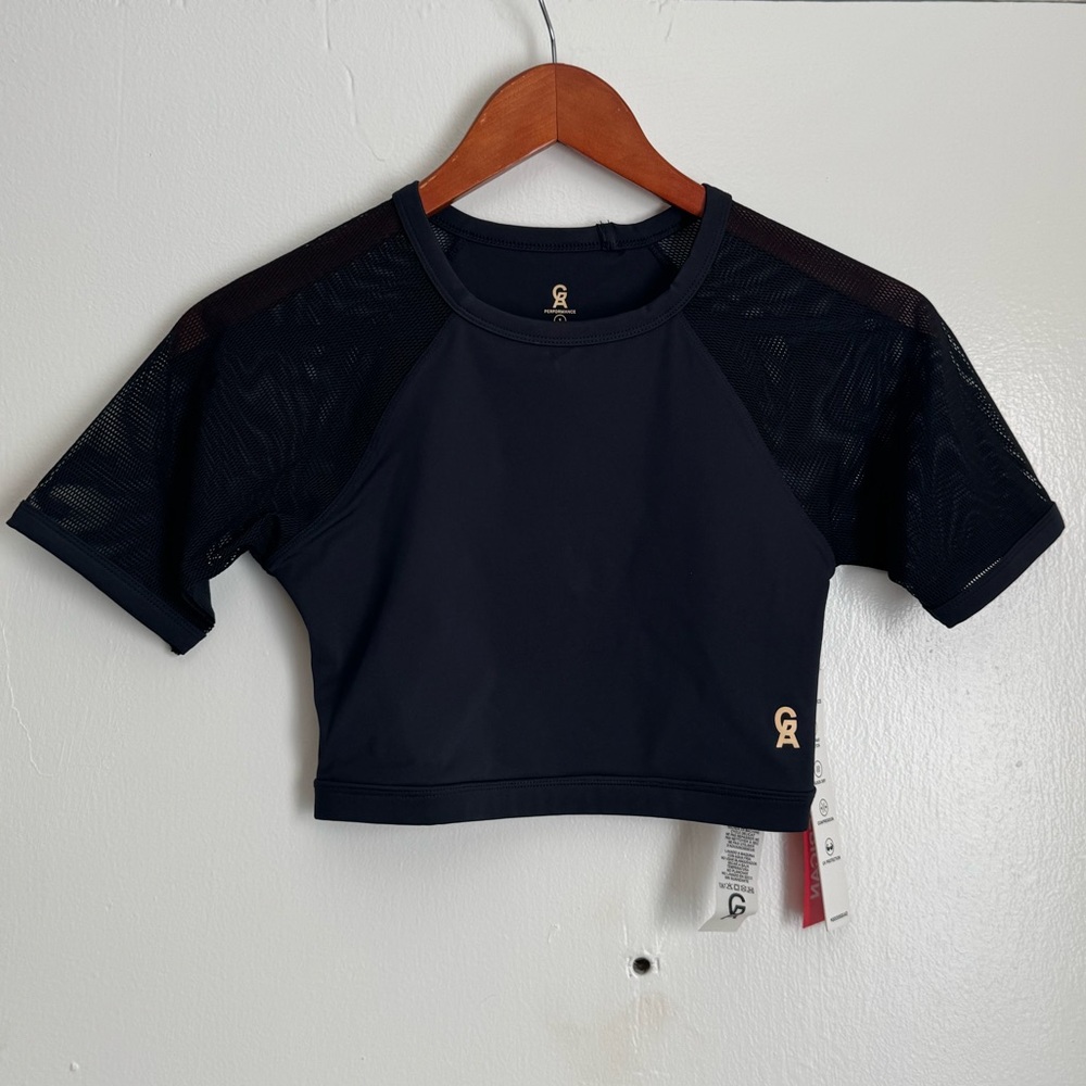 Good American Black Crop Top